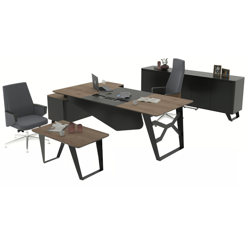 طقم أثاث مكتبي سمارت 3 قطع - رمادي وبني فاتح
طقم أثاث مكتبي سمارت 3 قطع - رمادي وبني فاتح