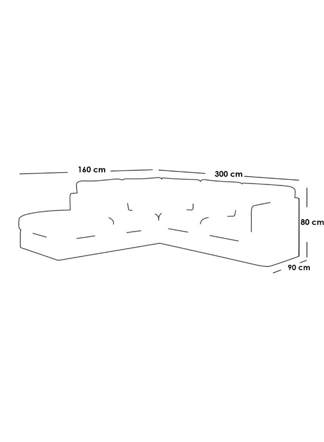كنب زاوية لارجي - بيج
كنب زاوية لارجي - بيج