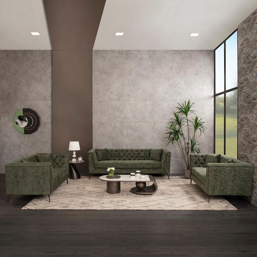 طقم كنب 3 قطع ميدياتور لون أخضر
طقم كنب 3 قطع ميدياتور لون أخضر