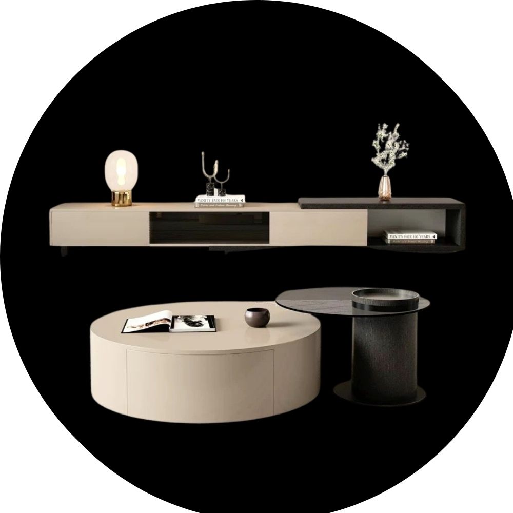 طاولات قهوة وتلفزيون