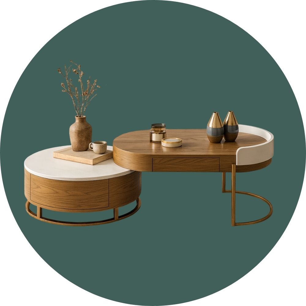 قسم طاولات القهوة والتلفزيون