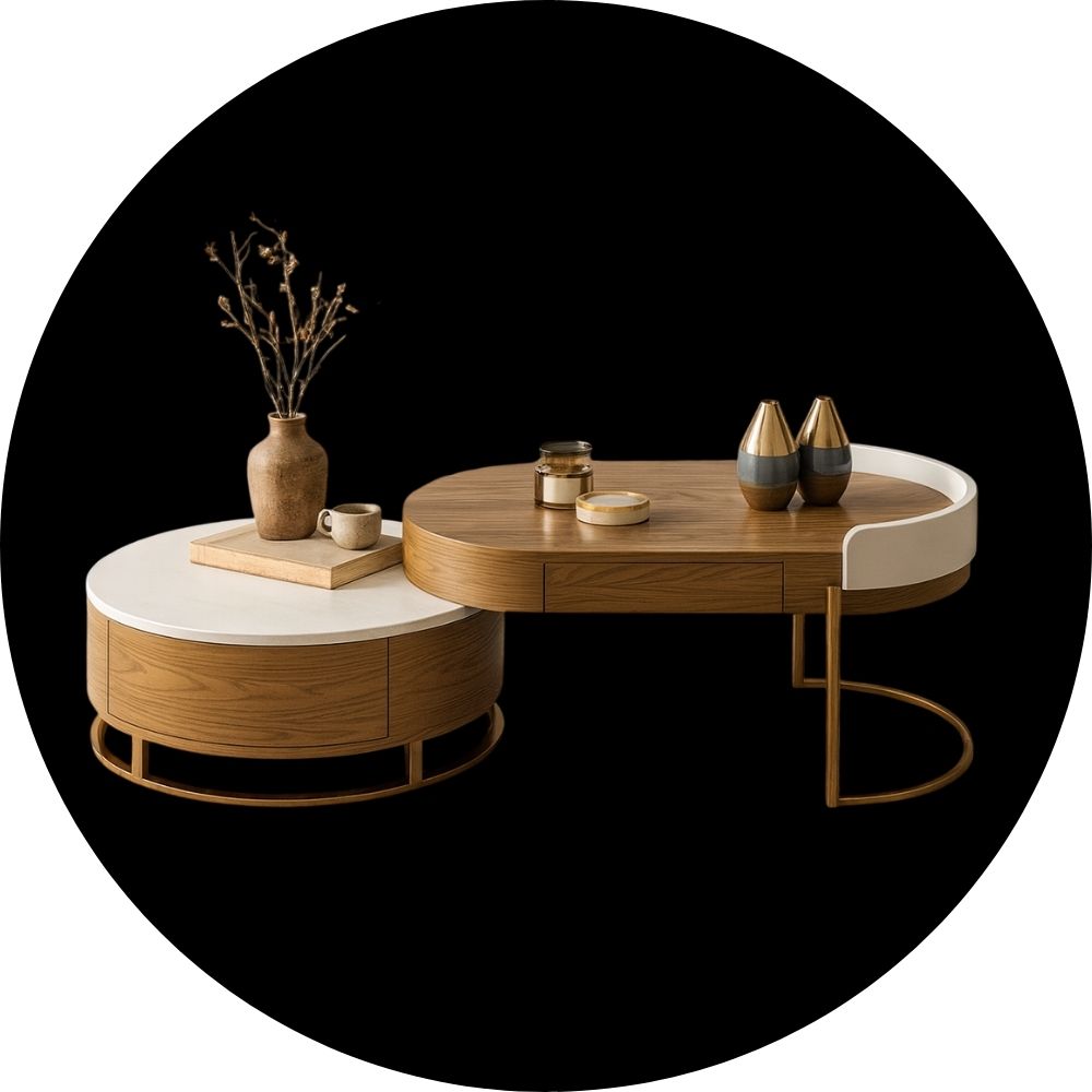 قسم طاولات القهوة والتلفزيون