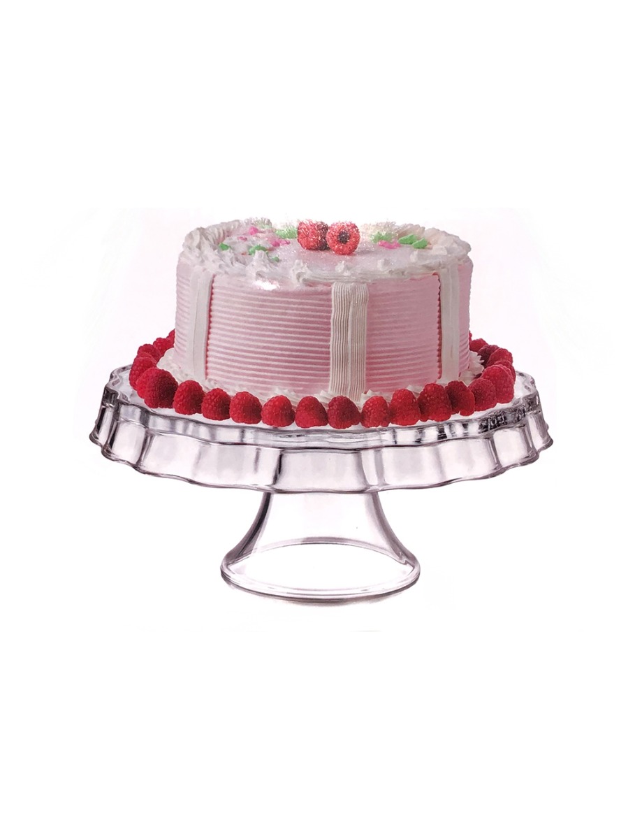 

صحن تقديم بقاعدة للكيك زجاجي بقاعدة