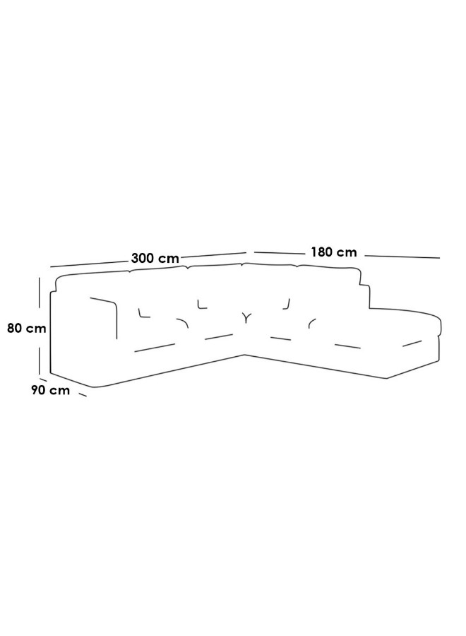 

كنب زاوية تريندي - بيج