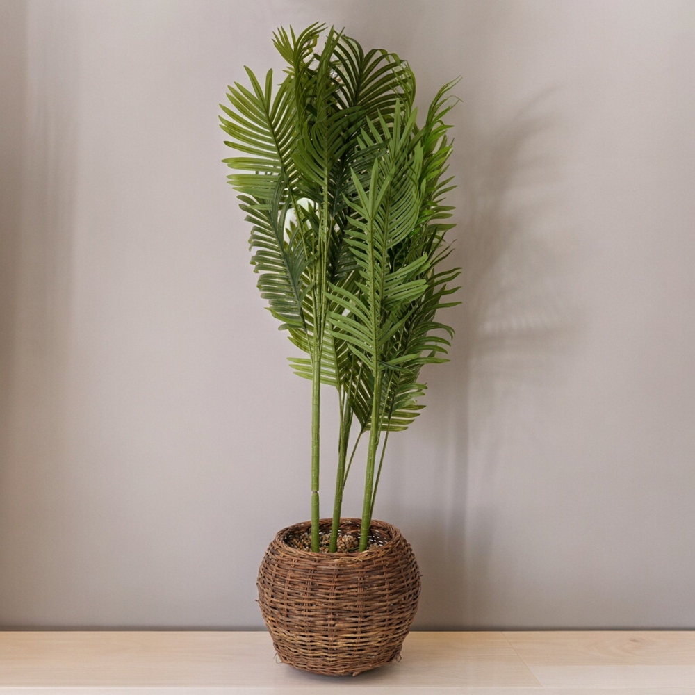 

مركن زرع بنباتات صناعية لوفر - بني