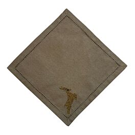 منديل سفرة ستاج - بني وذهبي
