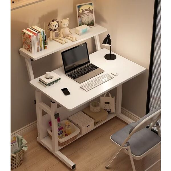 طاولة مكتب كوني كبيرة برفين - أبيض