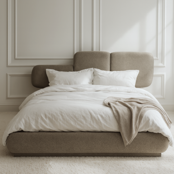 سرير كينغ الورا - بني - 180x200 سم