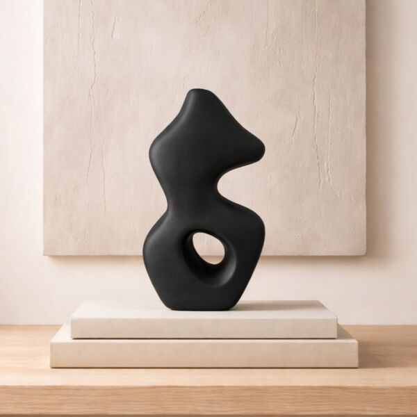 تحفة ديكور ابيلا صغيرة - اسود
