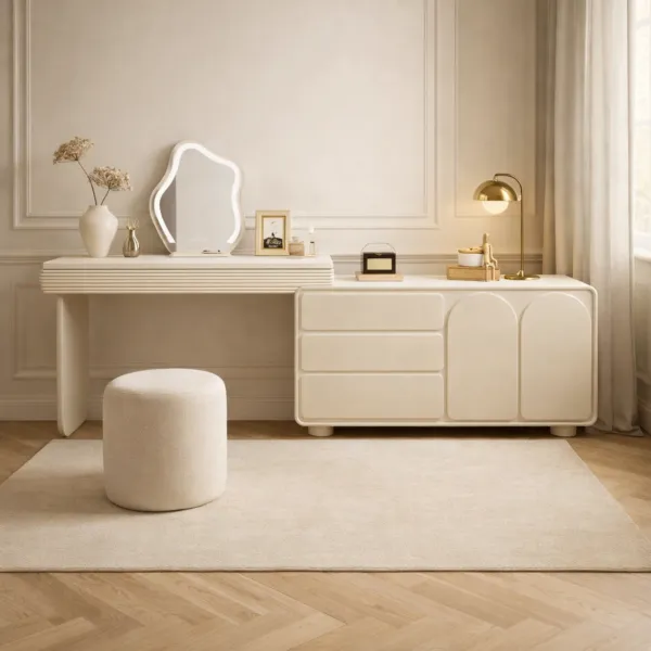 طاولة تزيين روتاي - كريمي