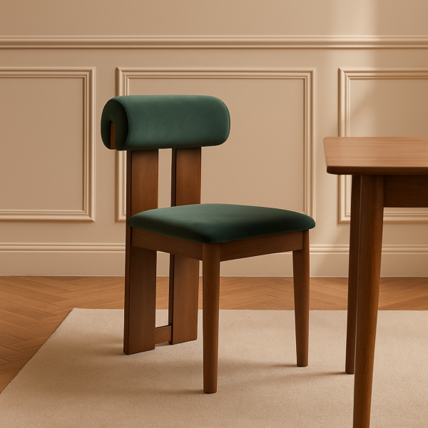 كرسي طعام ايانبلر - اخضر وبني