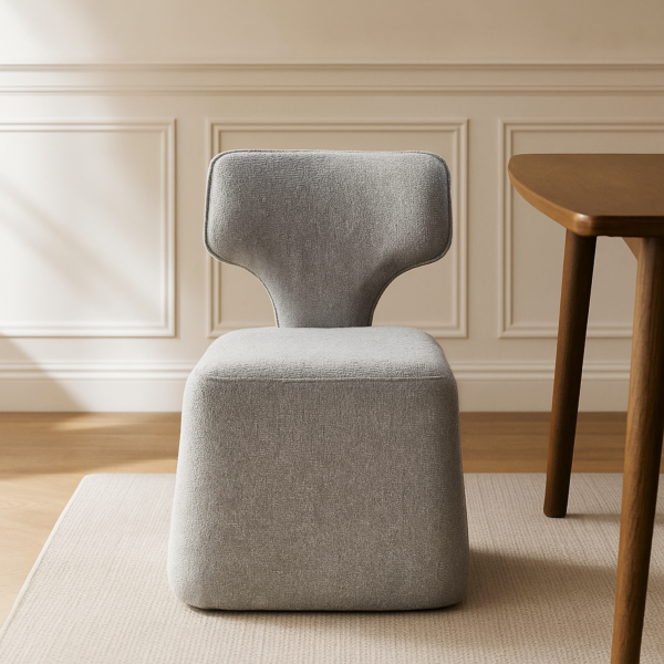 كرسي طعام بالانسي - رمادي