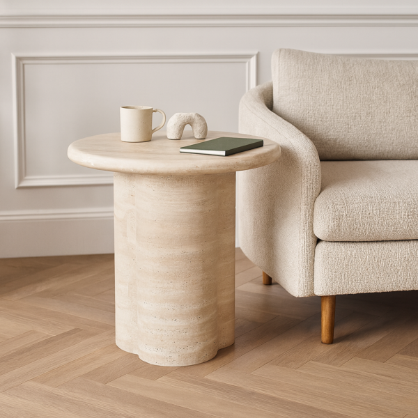 Vana Side Table - Beige