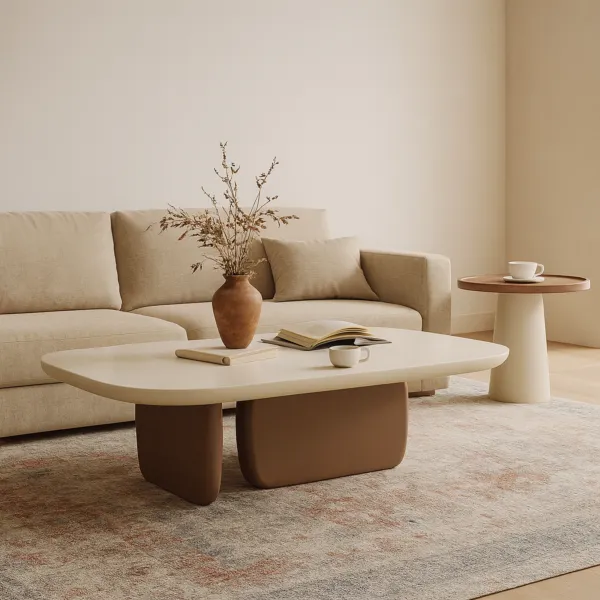 طاولة قهوة مع طاولة جانبية كاتي