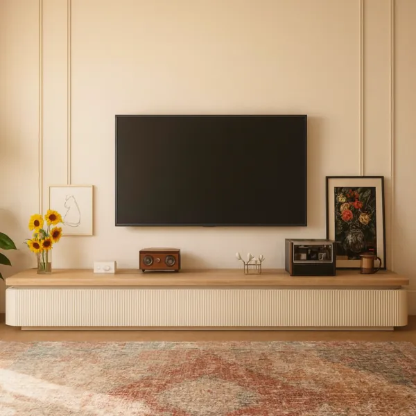 طاولة تلفزيون تريتا - كريمي