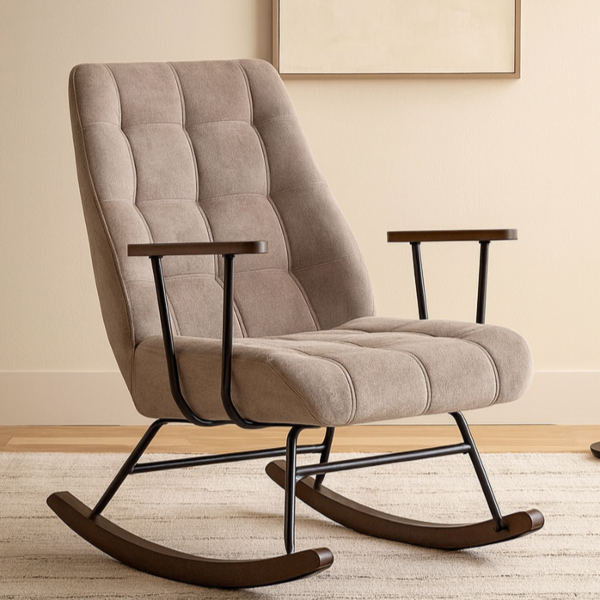 كرسي هزاز اوليفيا - بيج وبني