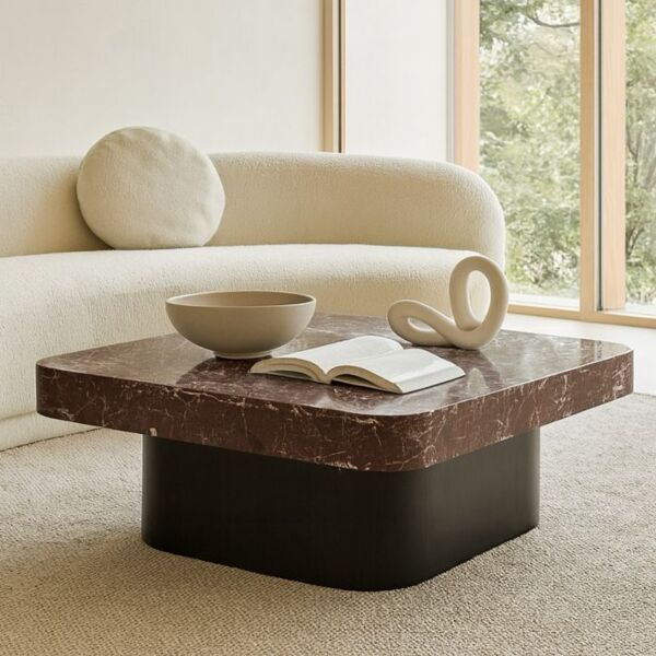 Levant Coffee Table - Burgundy