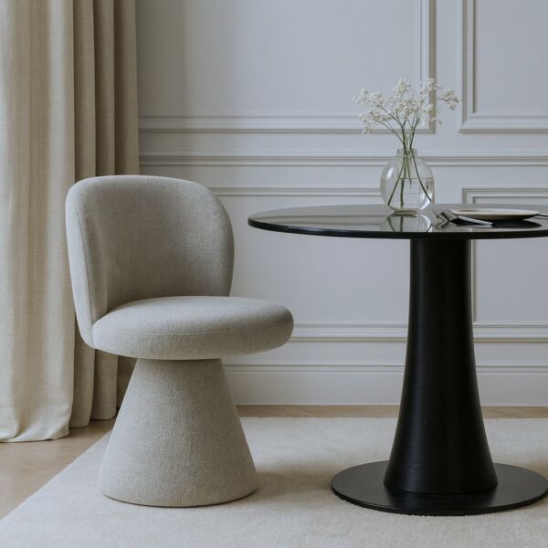 كرسي طعام دوار اريلا - بيج