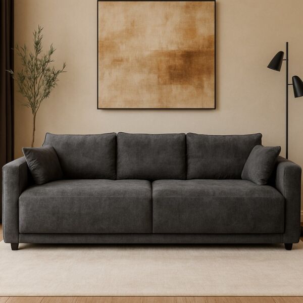 كنبة لوسيانا - 4 مقاعد 230 سم - رمادي