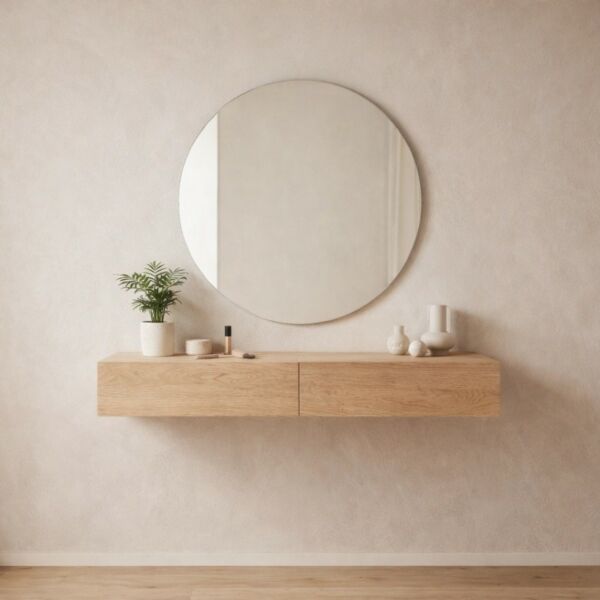 طاولة تزيين درجين بدون مرآة ماستيلا - بيج