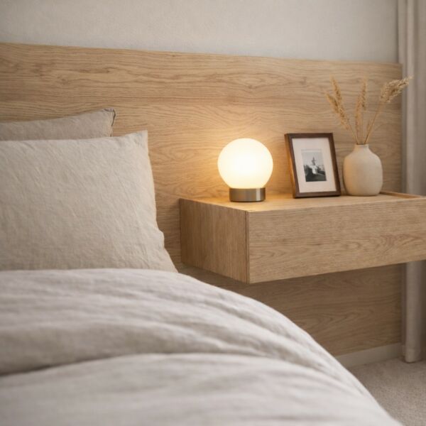 لوح رأس خشبي يانسي 120 سم - بيج