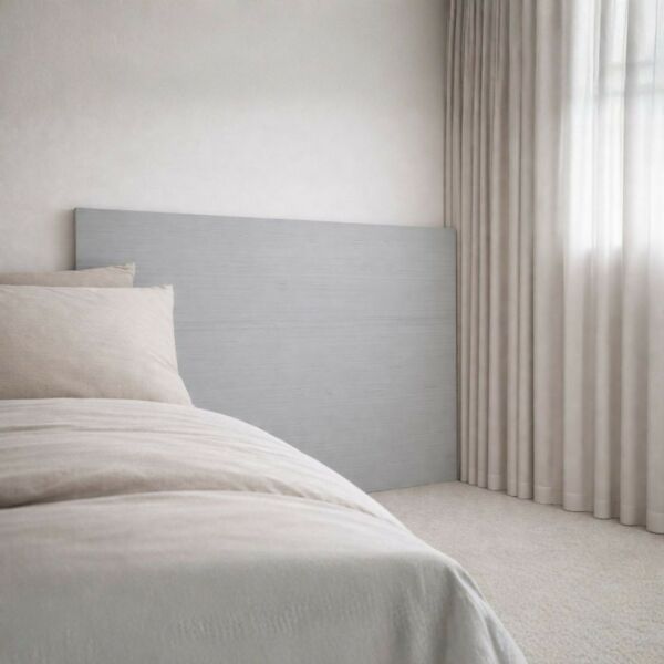 لوح رأس خشبي يانسي 220 سم - رمادي