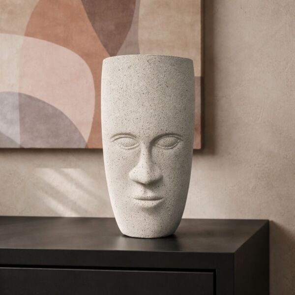 مركن زرع فخار مارتن - حجم صغير - ابيض