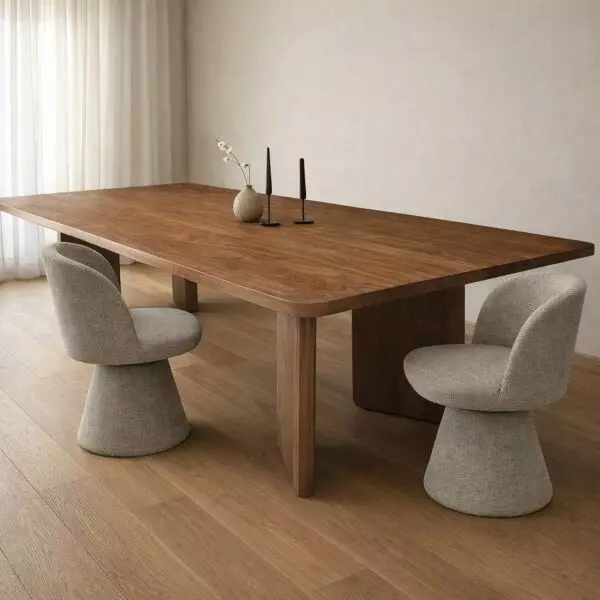 طاولة طعام مارديني - 10 أشخاص - بني