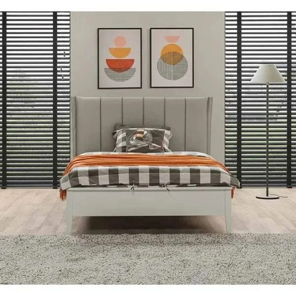 سرير مفرد دايون - أبيض