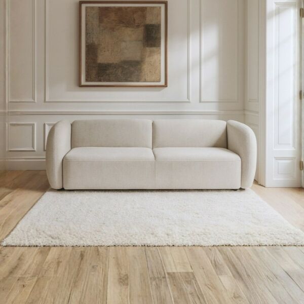 كنبة لازورد - 3 مقاعد - بيج