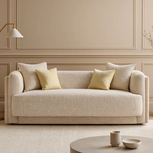 كنبة ثلاثية لكجورا- بيج