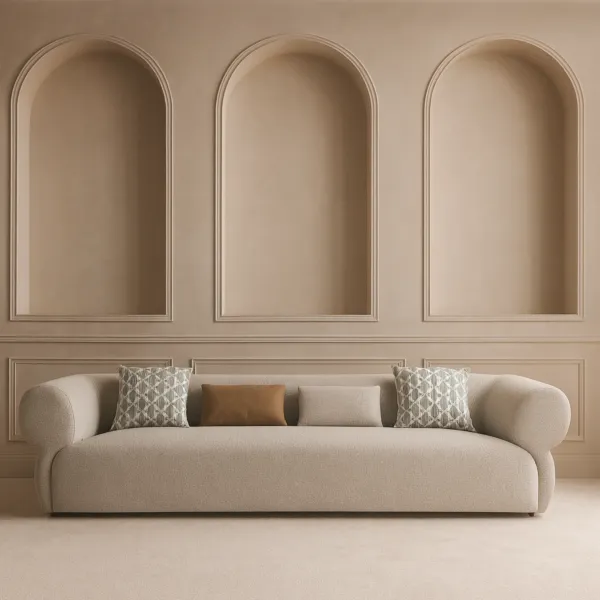 كنبة رباعية سيران - رمادي