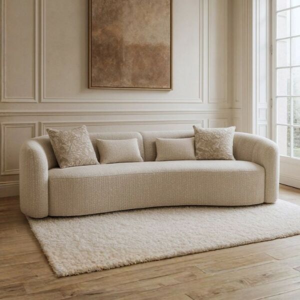 كنبة ايسل - 4 مقاعد - بيج