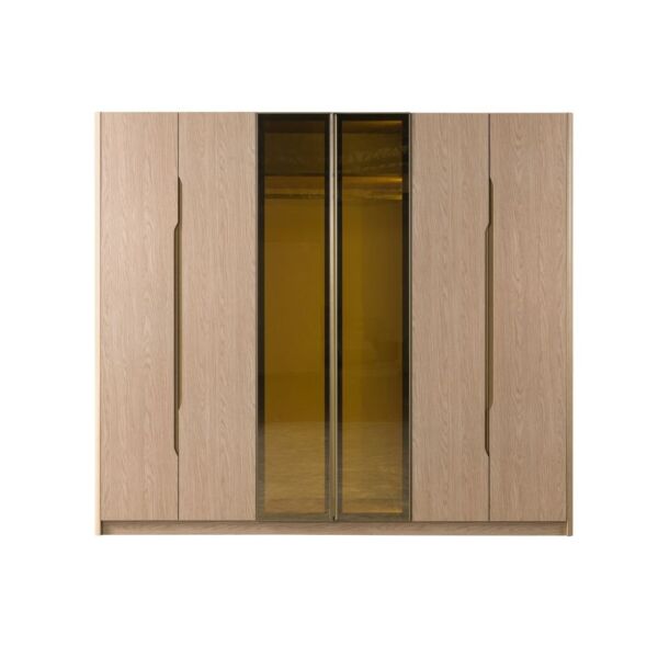 دولاب ملابس غير قابل للكسر يلدز 6 ابواب - بيج