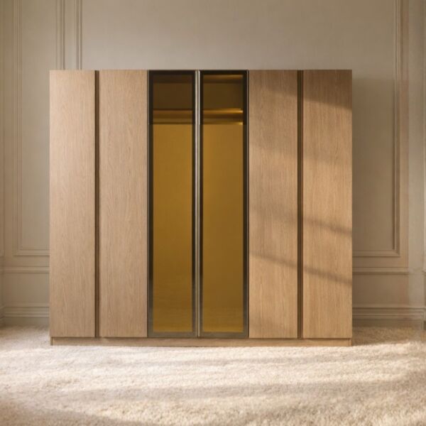 دولاب ملابس كامي مقاوم للكسر - بيج