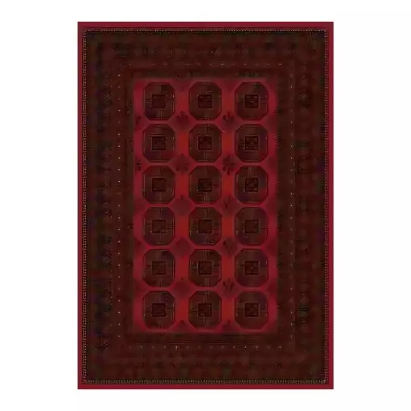 سجاد بوهيمي بلجيكي بلخ 80x150 سم - احمر