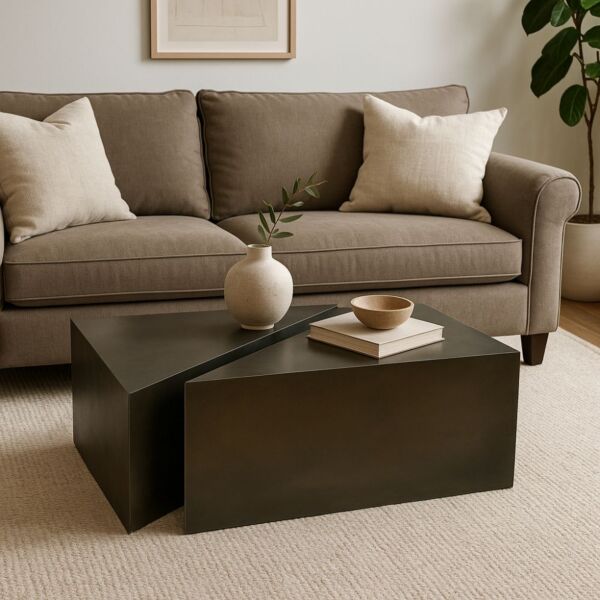 Fantasia 2-Piece Coffee Table - Black