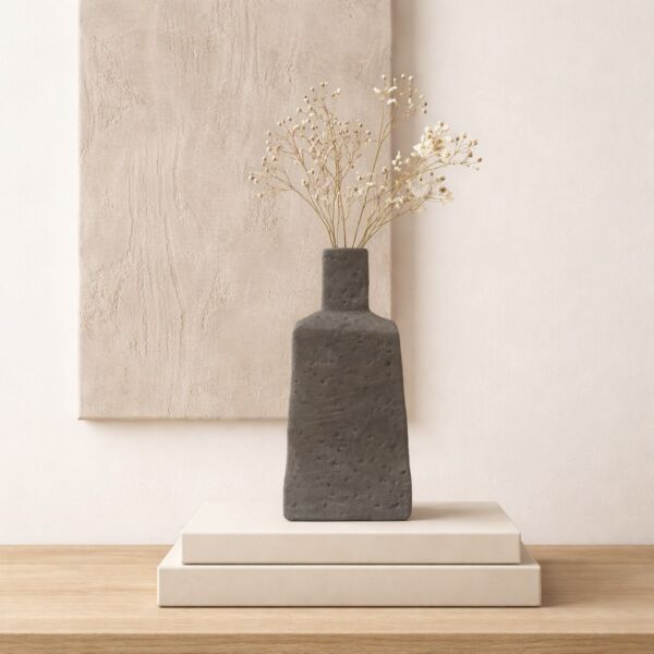 فازة سيراميك من مجموعة أورينا - حجم صغير - اسود