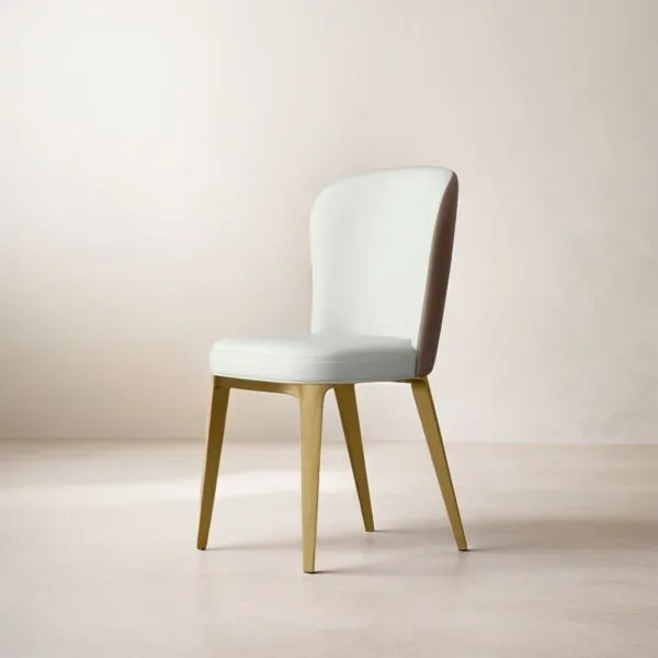 كرسي طعام جوليان - كريمي وبني