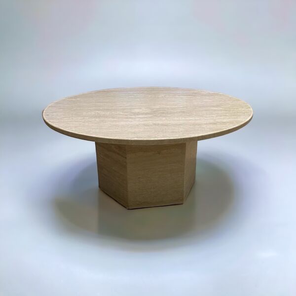 طاولة قهوة رخام ترافنتينو مولاري