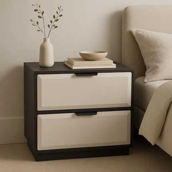 كومودينو سيرال - اسود وبيج فاتح