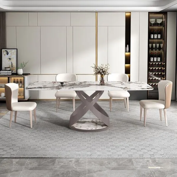 طاولة طعام بدون كراسي سانا - ابيض