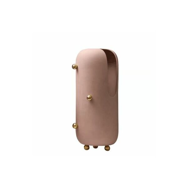 Miwam Tall Vase - Light Pink and Gold