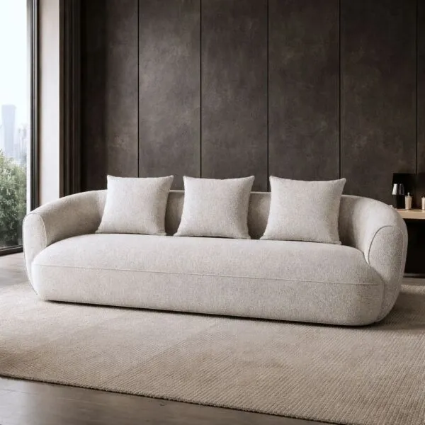 كنبة روتانا - 3 مقاعد - بيج