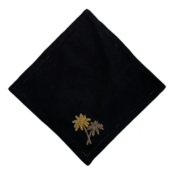منديل سفرة نخيل - اسود ومتعدد الالوان