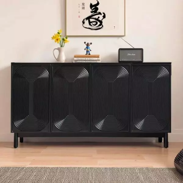 طاولة بوفيه ماندي - اسود