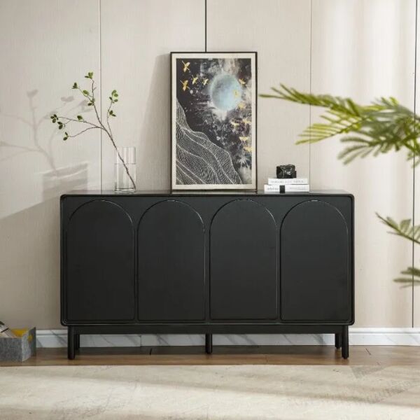 طاولة بوفيه مادورنا - اسود