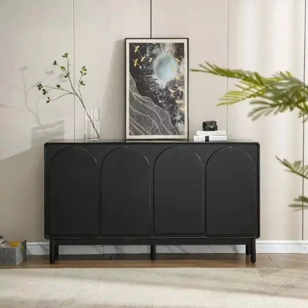 طاولة بوفيه مادورنا - اسود