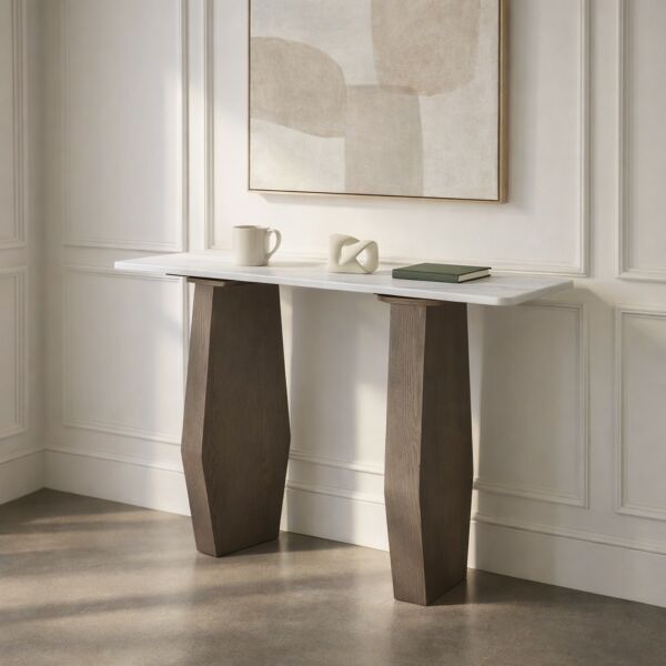 كونسول من مجموعة روفا - ابيض وبني