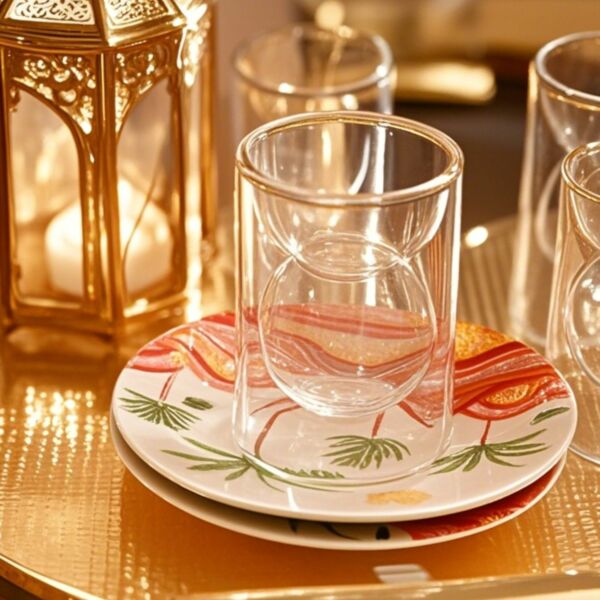 Sahara tea and coffee set, 18 pieces - multi-colored